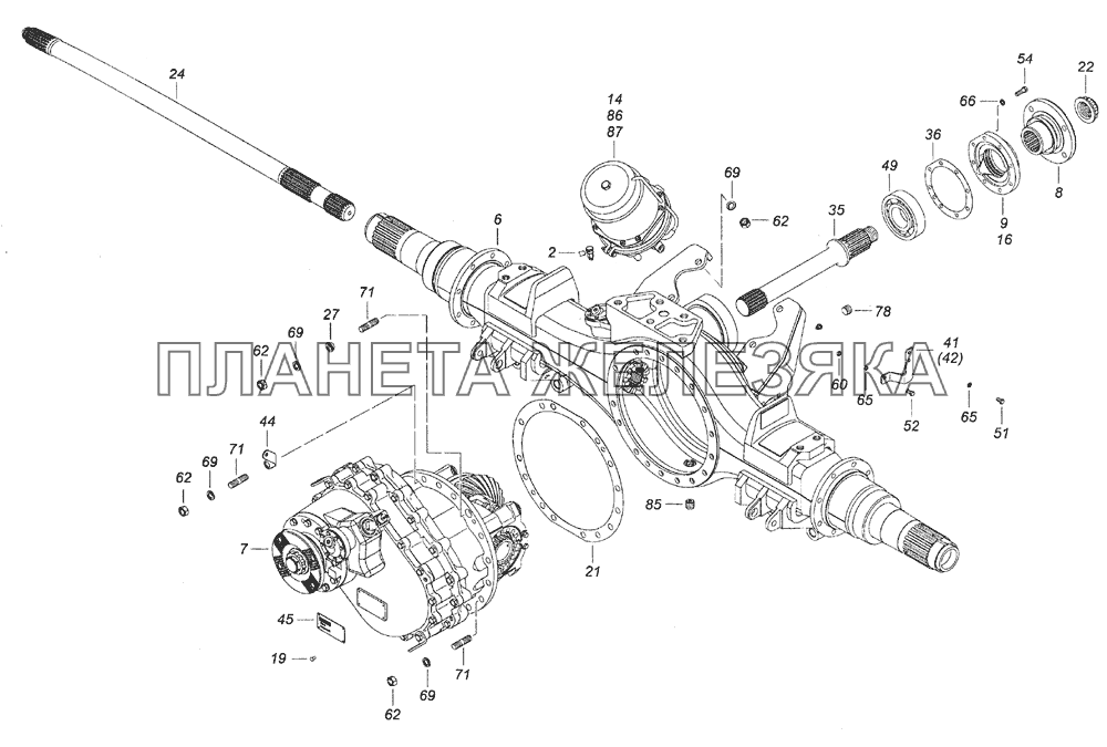 Мост камаз 6520